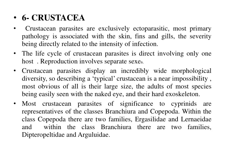 Crustacean Parasites in Fish: Understanding Argulosis and Its Impact