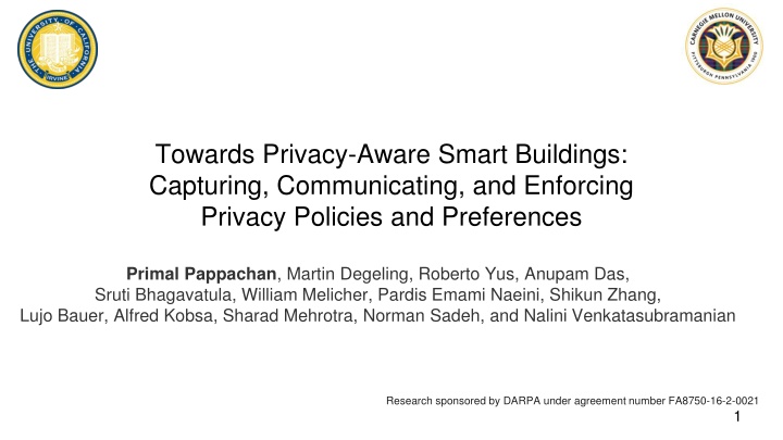 Privacy-Aware Smart Buildings: Ensuring Privacy Policies and Preferences