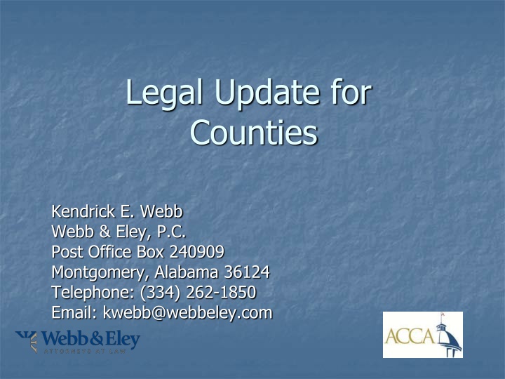 Legal Update on Statutory Cap for Cities and Counties in Alabama