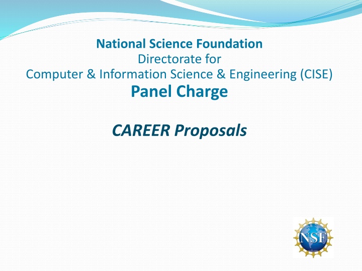 Overview of NSF CAREER Program and Conflicts of Interest