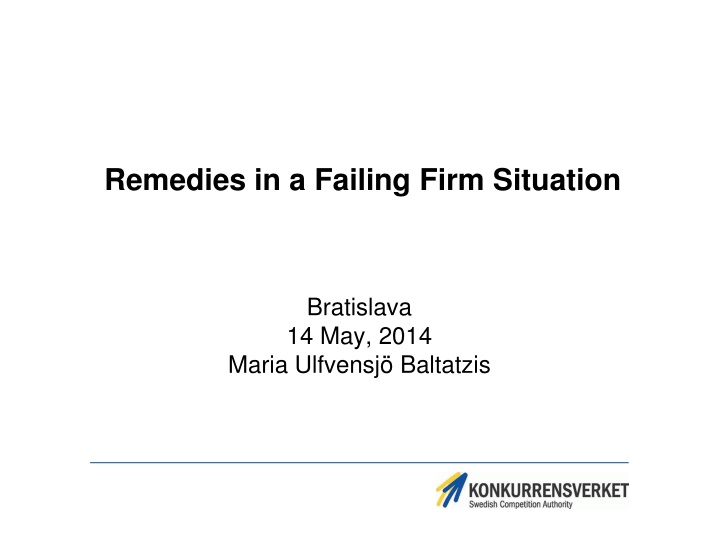 Analysis of Failing Firm Defense in Arla-Milko Merger