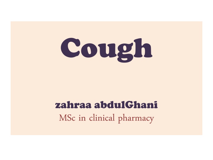 Cough: Types, Causes, and When to Seek Medical Help