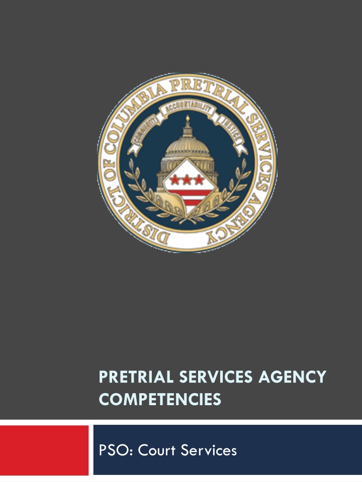 PSO Court Services Competencies: Knowledge and Skills for Pretrial Services Agency