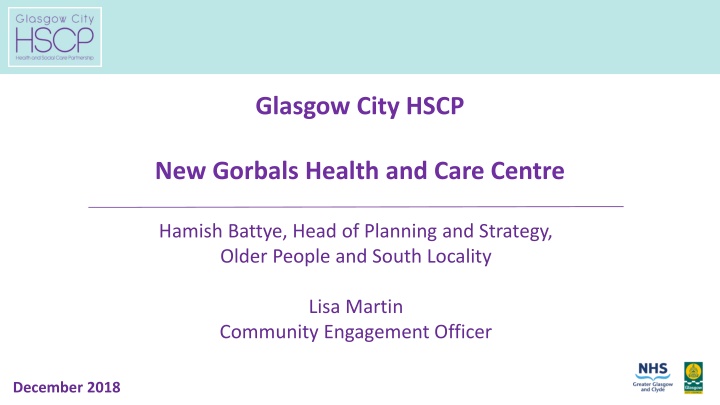 New Gorbals Health and Care Centre Overview