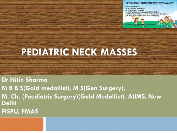 Pediatric Neck Masses: Causes and Anatomy Explained by Dr. Nitin Sharma
