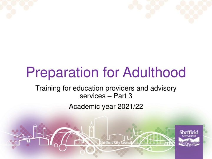 Preparation for Adulthood Training for Education Providers 2021/22