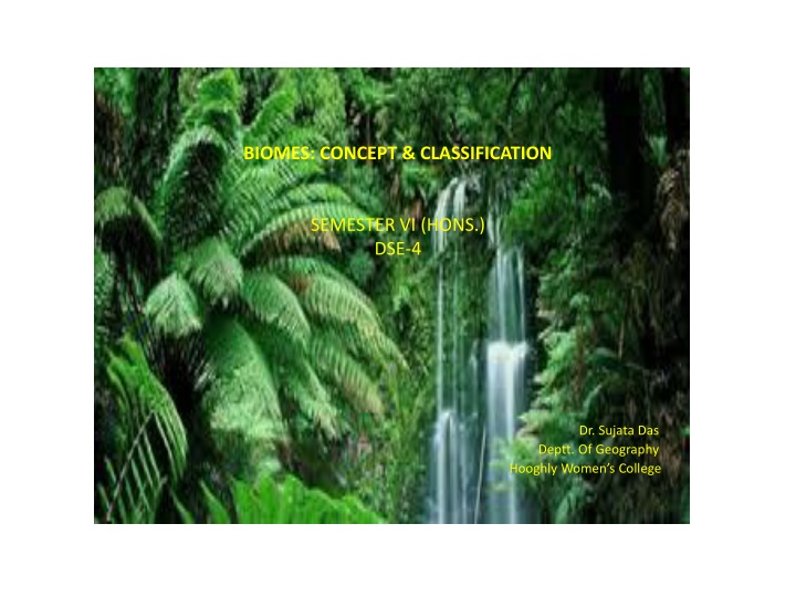 Biomes: Concept, Classification, and Factors