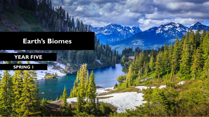 Earth's Biomes in Year 5 Spring