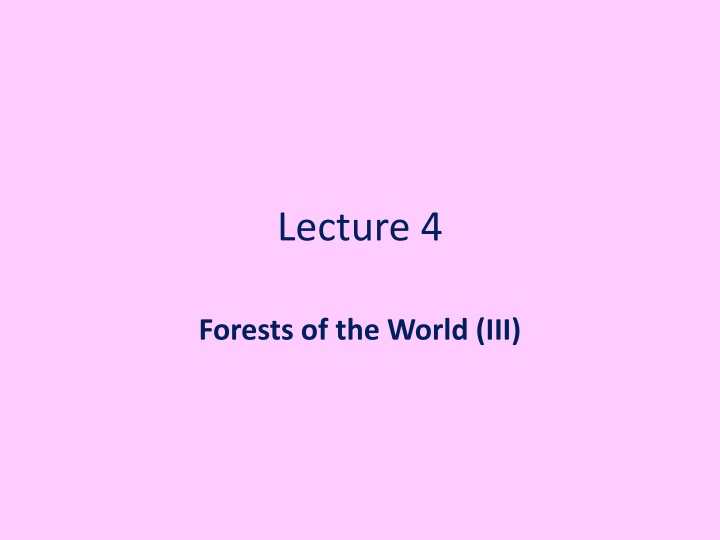Biodiversity of Tropical Rainforests