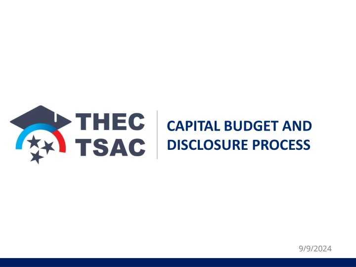 The Capital Budgeting and Disclosure Process