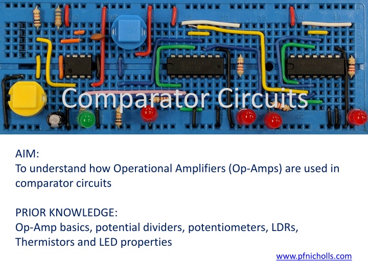 Operational Amplifier (Op-Amp) Comparator Circuits