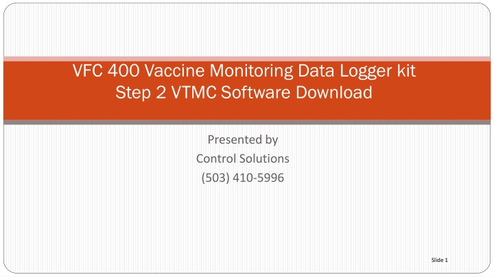 VFC 400 Vaccine Monitoring Data Software Download Guide