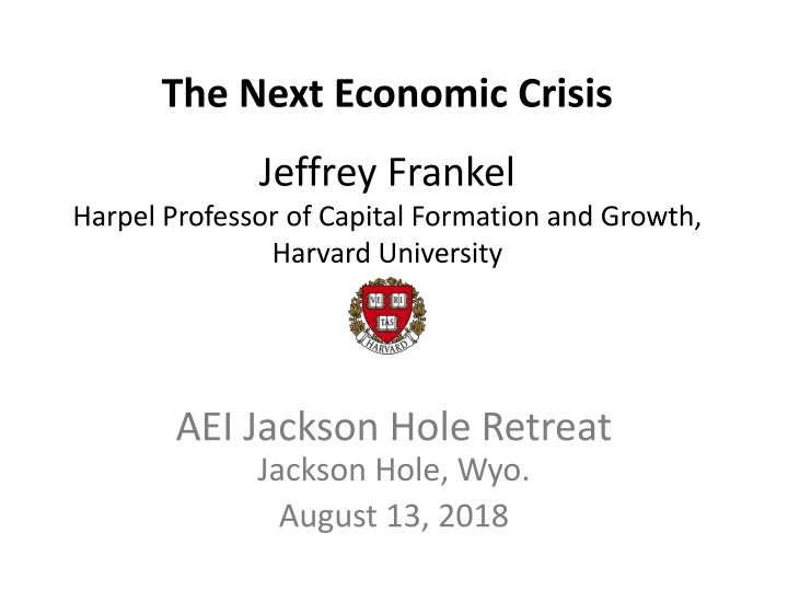 Concerns Over the Next Economic Crisis and Policy Challenges Ahead