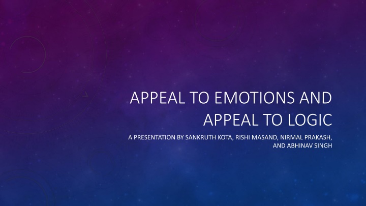 Mastering Persuasion Techniques: Appeal to Emotions and Logic in Presentations