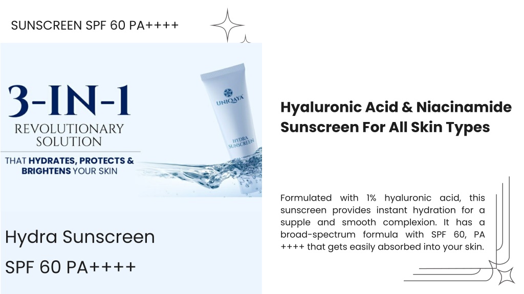 sunscreen spf 60 pa l.w