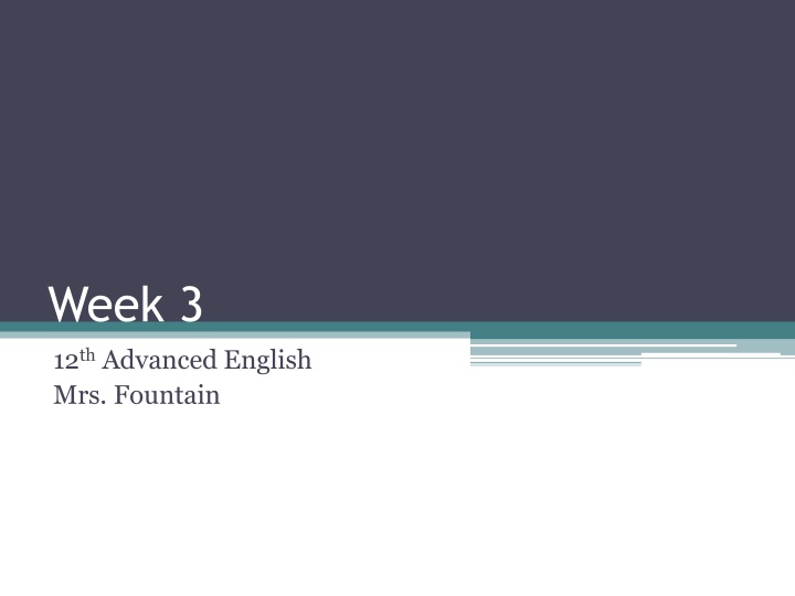 English Grammar Lessons with Mrs. Fountain - Week 3