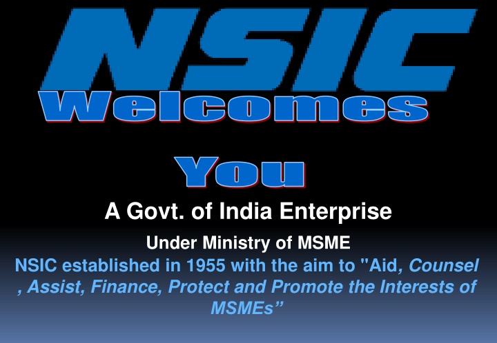 Government Enterprise NSIC Schemes for MSMEs