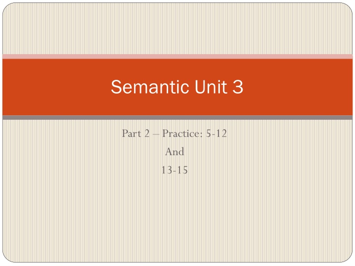 Semantic Sense in Language Expressions