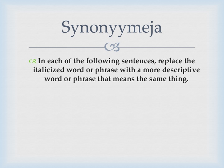 Enhancing Vocabulary through Synonyms Practice