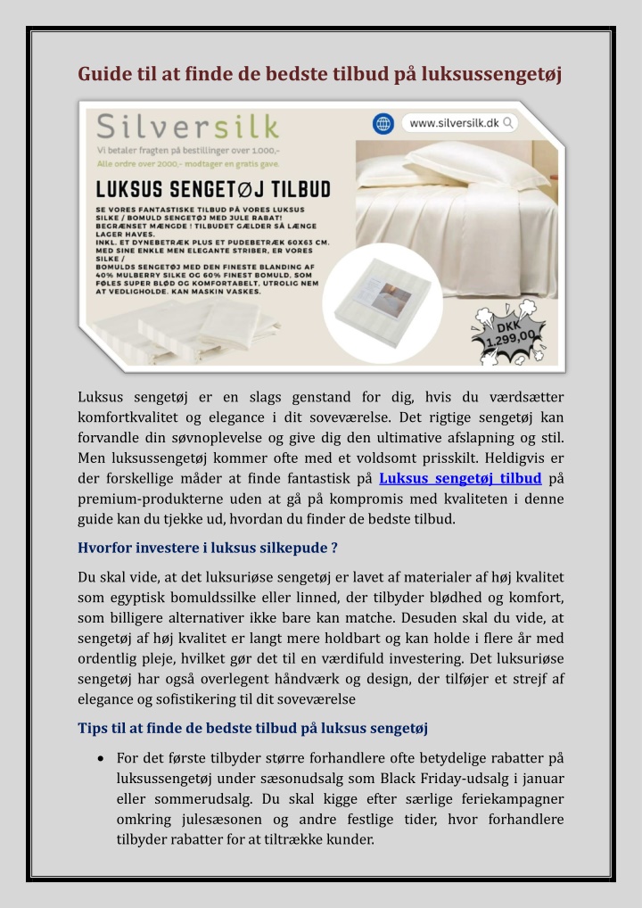 guide til at finde de bedste tilbud n.w