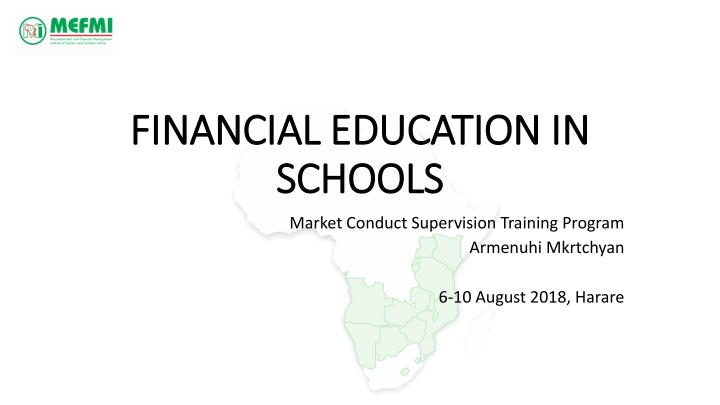 Financial Education Integration in Schools: Strategic Decisions and Principles