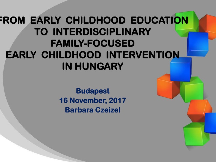 Evolution of Early Childhood Intervention in Hungary