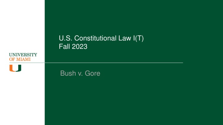 Bush v. Gore: Key Facts and Legal Implications