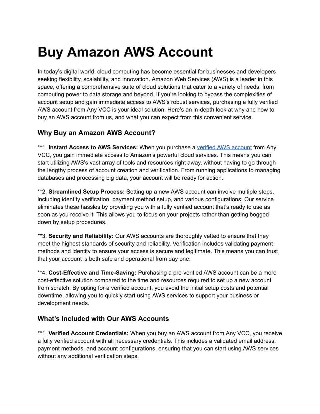 buy amazon aws account l.w