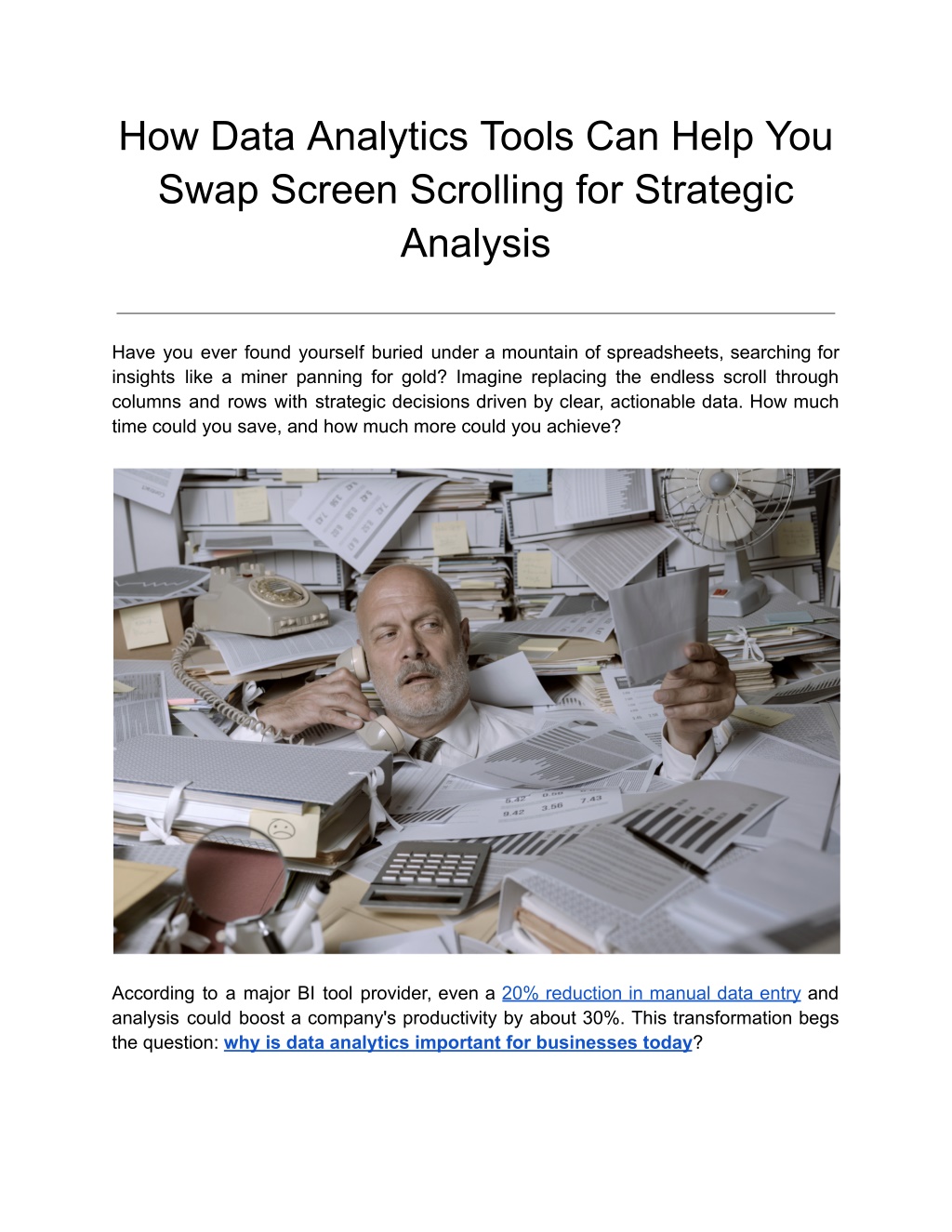 how data analytics tools can help you swap screen l.w