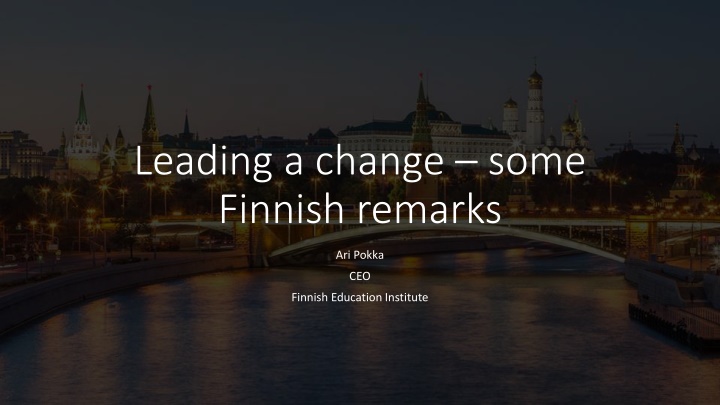 Transforming Finnish Education: Insights from CEO Ari Pokka