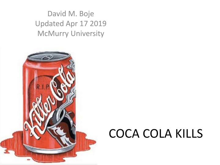 The Dark Side of Coca-Cola: Health Risks and Ethical Concerns