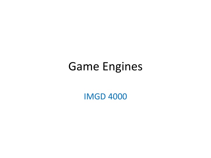 Choosing Between Building and Buying Game Engines