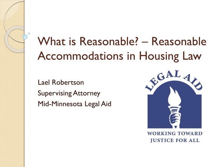 Reasonable Accommodations in Housing Law