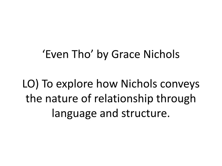Relationship Dynamics in 