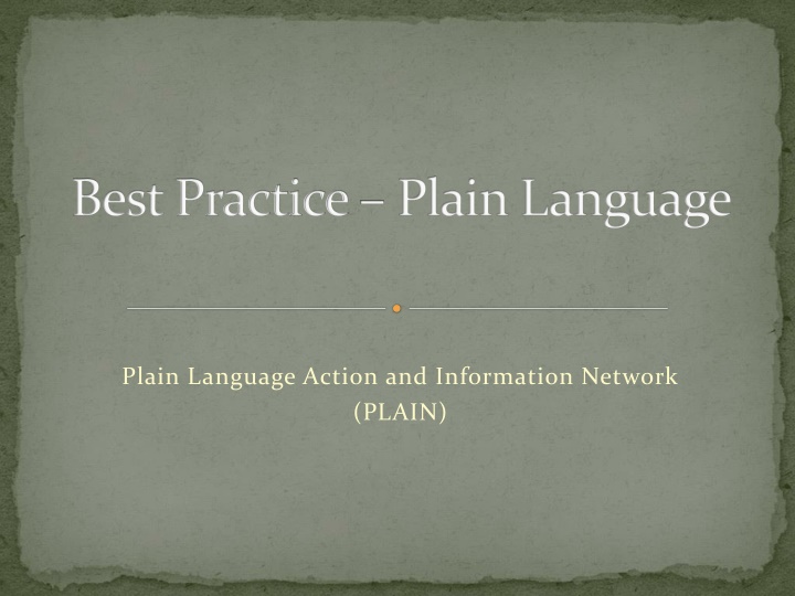 Plain Language in Federal Agencies: Compliance and Implementation