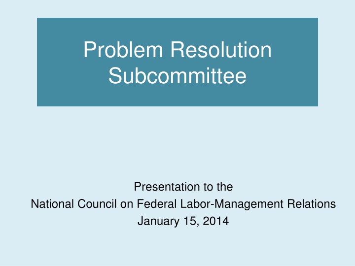Labor-Management Forum Reporting Tool Analysis
