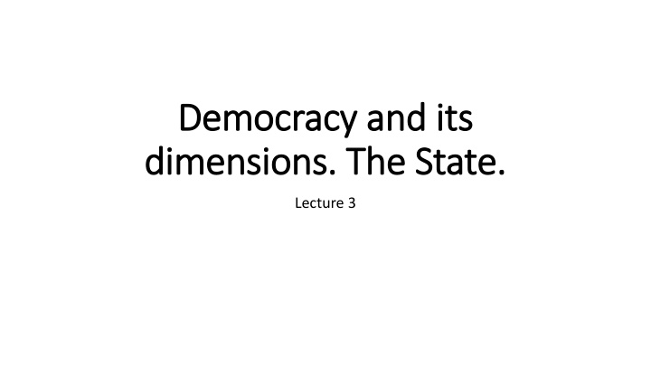 Democracy: Evolution, Characteristics, and Debates