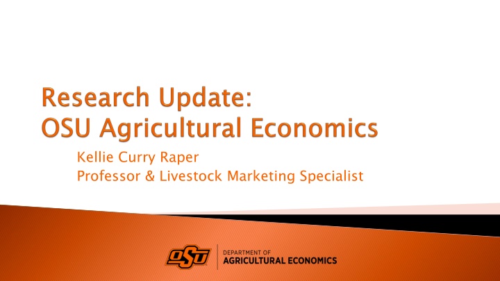 Insights on Livestock Marketing, Agricultural Cooperatives, and Rural Economic Impacts