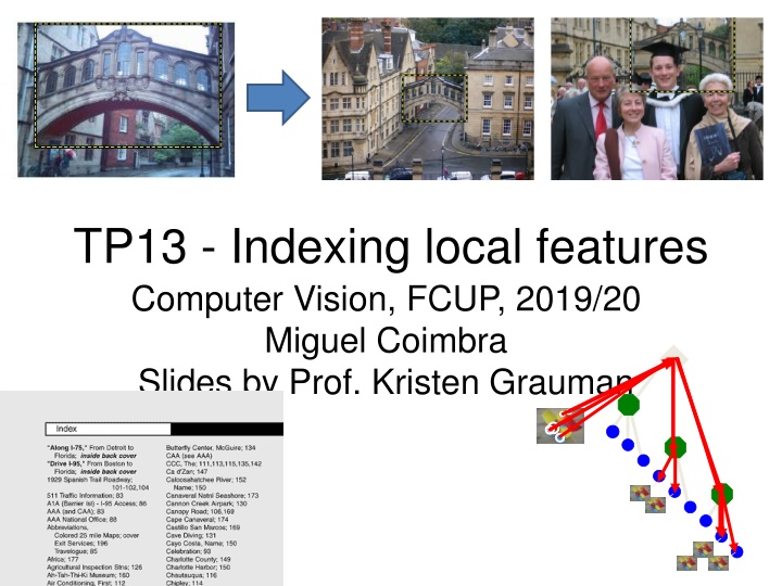 Local Features in Computer Vision - Slides by Prof. Kristen Grauman