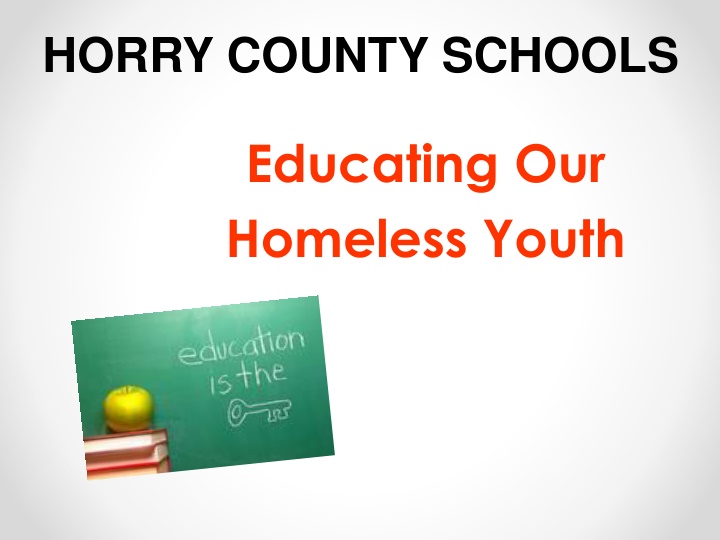 McKinney-Vento Legislation for Homeless Youth in Horry County Schools
