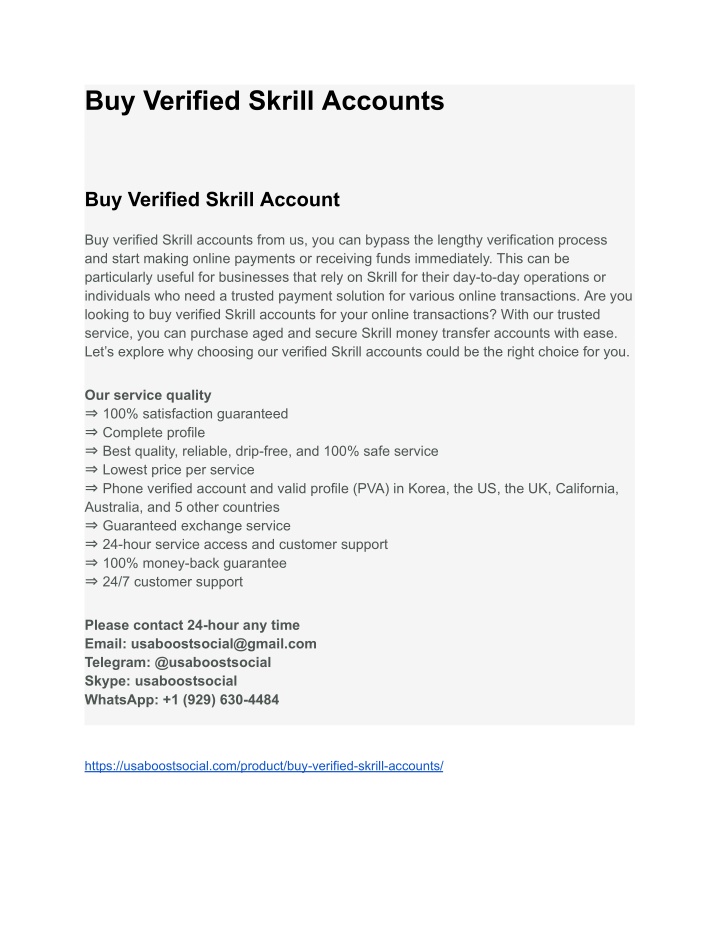 buy verified skrill accounts n.w