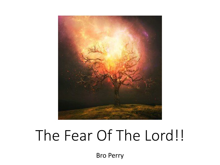 The Fear of the Lord: Insights from Scriptures