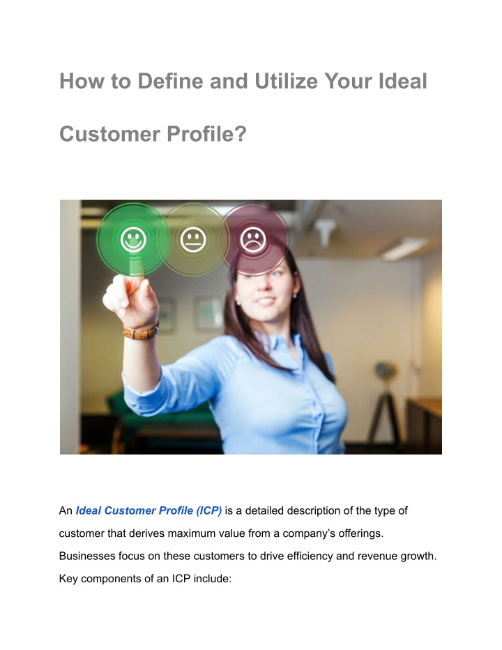 how to define and utilize your ideal n.w