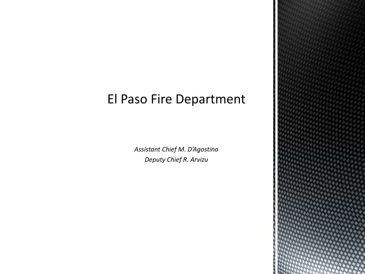 Development of Immunization and Health Screening Project for El Paso Fire Department