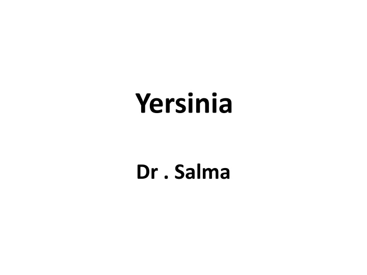 Yersinia Pestis: The Bacterium Behind the Black Death