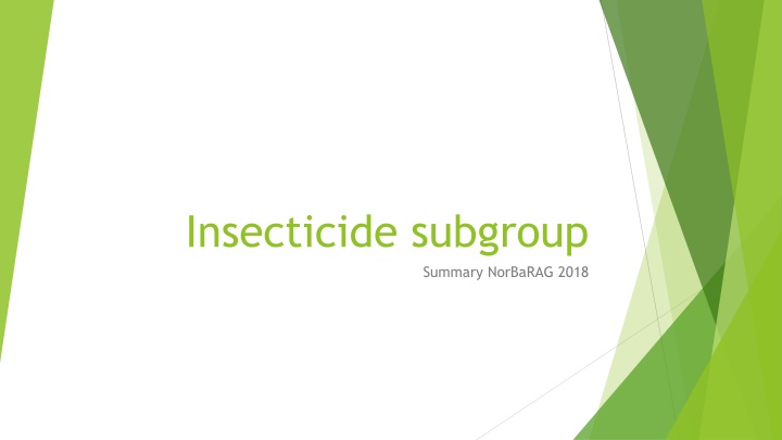 Insights on Insecticide Resistance and Monitoring in Agriculture