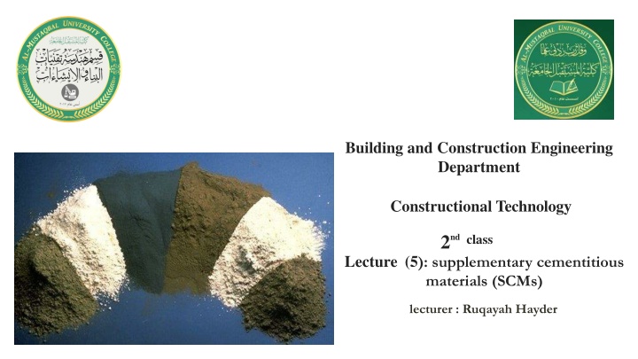 Sustainable Building Practices: Using Supplementary Cementitious Materials