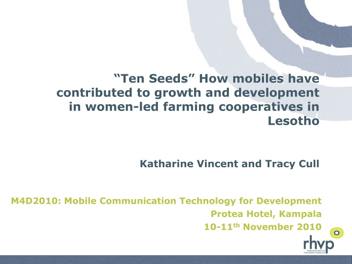 Impact of Mobile Technology on Women-Led Farming Cooperatives in Lesotho