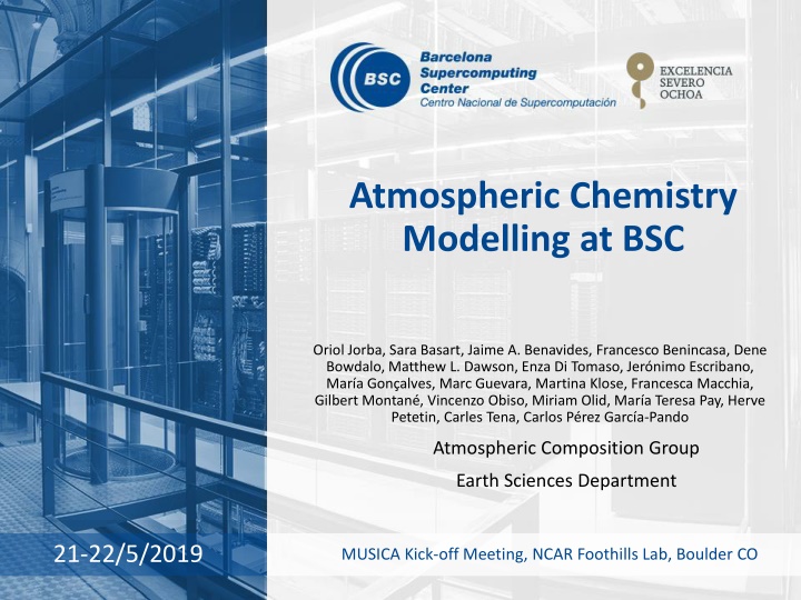 Cutting-Edge Atmospheric Chemistry Modeling Research at Barcelona Supercomputing Center