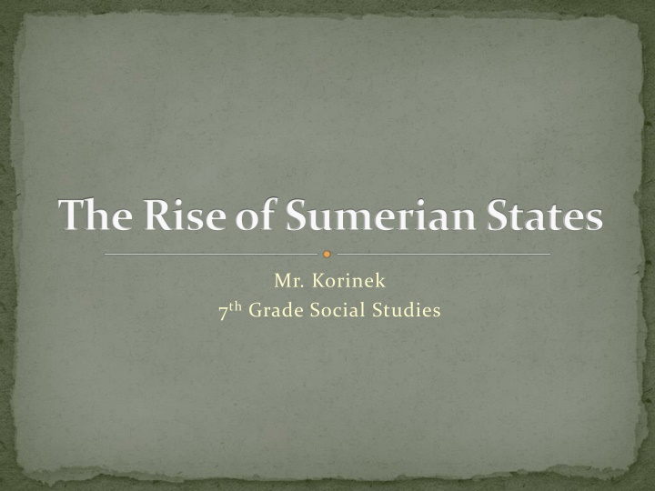 The Rise of Sumerian City-States in Mesopotamia
